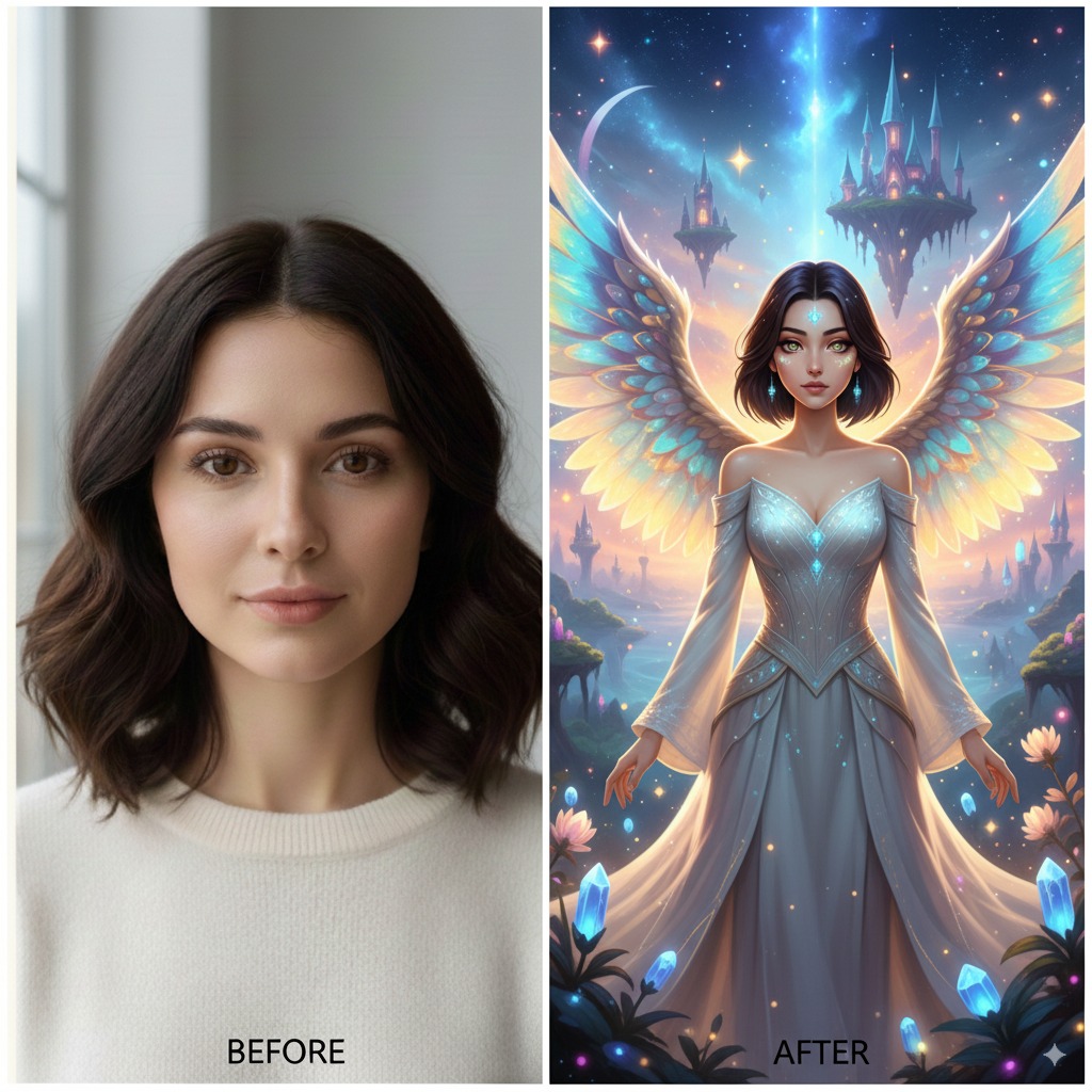 Fantasy World - AI image transformation example